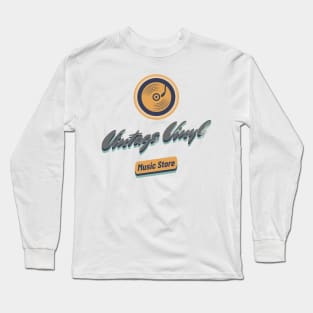 vintage vinyl Long Sleeve T-Shirt